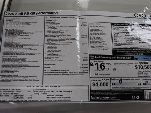Used 2025 Audi RS Q8 performance AWD/4WD image 61