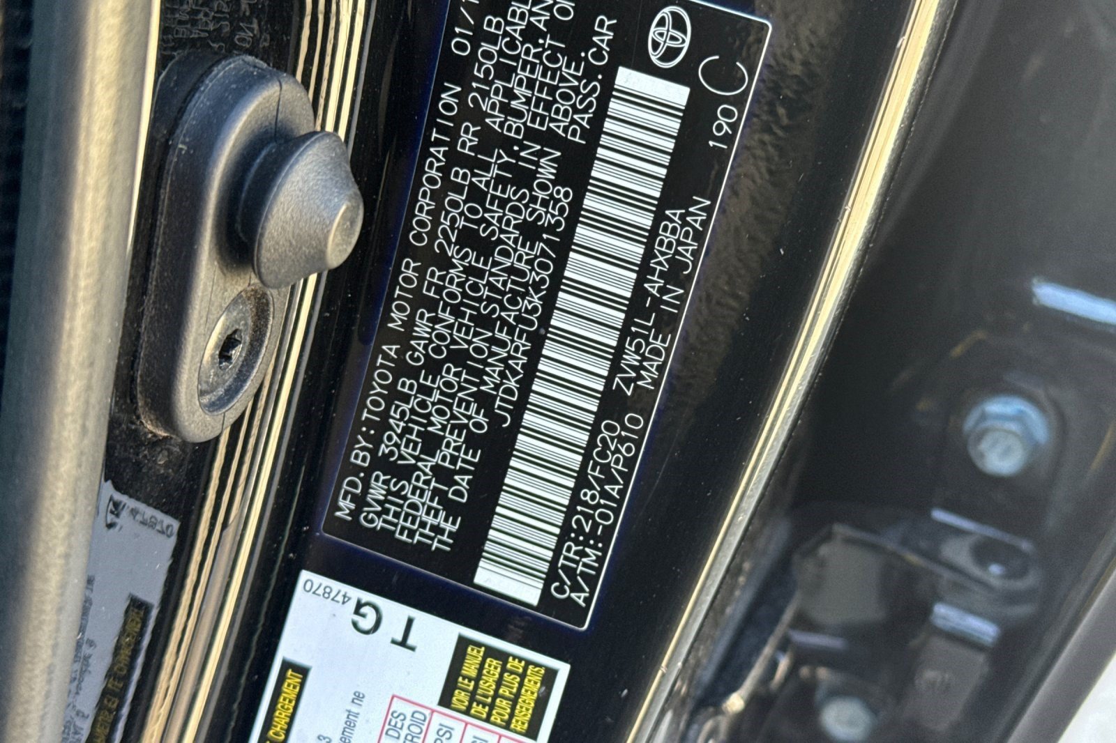 Used 2019 Toyota Prius L Eco FWD image 25