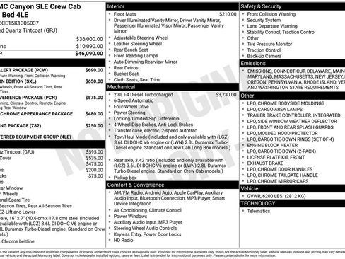 Used 2019 GMC Canyon SLE w/ Driver Alert Package image 6