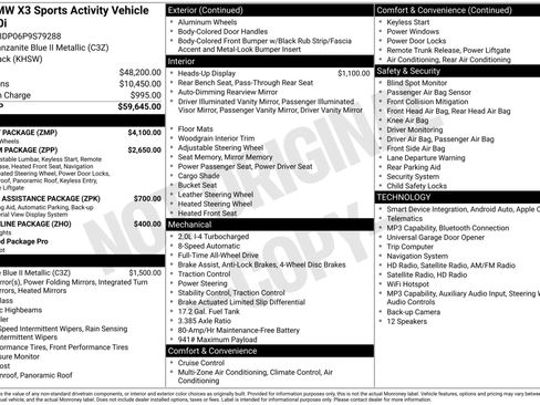 Used 2023 BMW X3 xDrive30i w/ M Sport Package AWD/4WD image 38