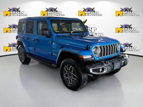Used 2024 Jeep Wrangler Sahara w/ Safety Group AWD/4WD image 3