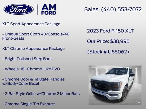 Used 2023 Ford F150 XLT w/ Equipment Group 302A High AWD/4WD image 26