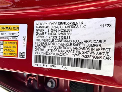 Used 2024 Honda Accord Touring image 33