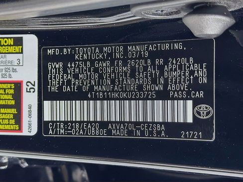 Used 2019 Toyota Camry SE image 33