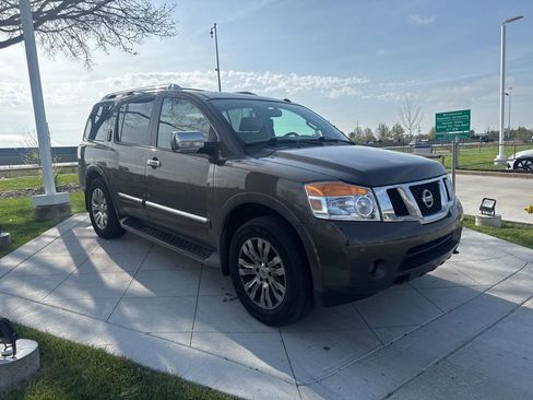 Used 2015 Nissan Armada Platinum w/ 2nd Row Captain Seat Package image 2