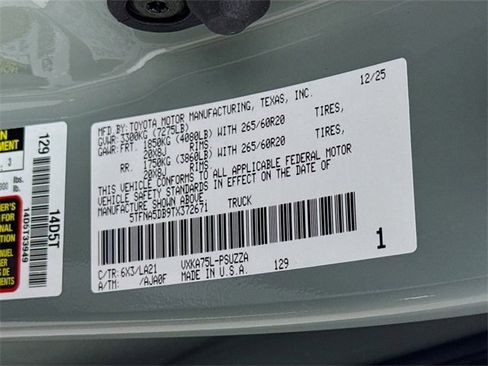 New 2026 Toyota Tundra Platinum image 32