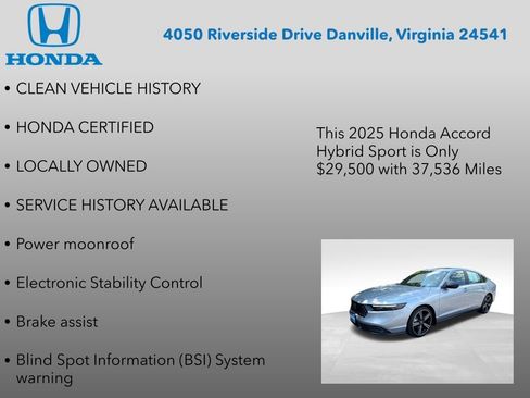 Certified 2025 Honda Accord Sport image 7