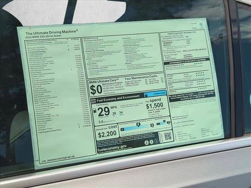 Used 2025 BMW 330i xDrive Sedan w/ Convenience Package AWD/4WD image 17