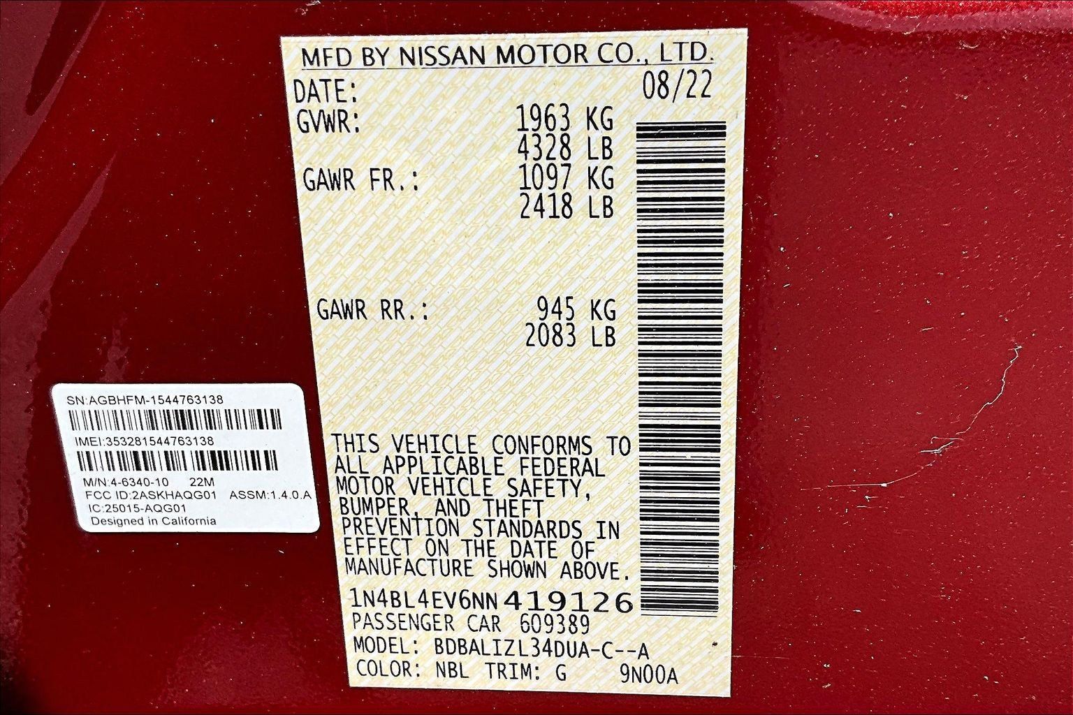 Used 2022 Nissan Altima 2.5 SL FWD image 21