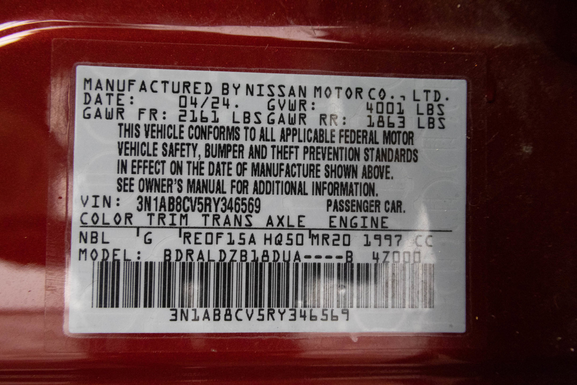 Used 2024 Nissan Sentra SV FWD image 47
