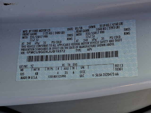 Used 2018 Ford Escape SE AWD/4WD image 27
