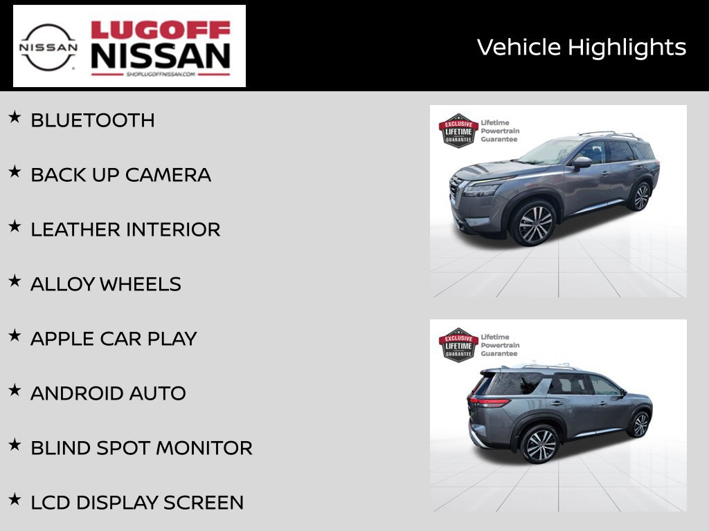 Certified 2023 Nissan Pathfinder Platinum w/ Cargo Package AWD/4WD image 3