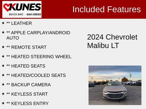 Used 2024 Chevrolet Malibu LT FWD image 2
