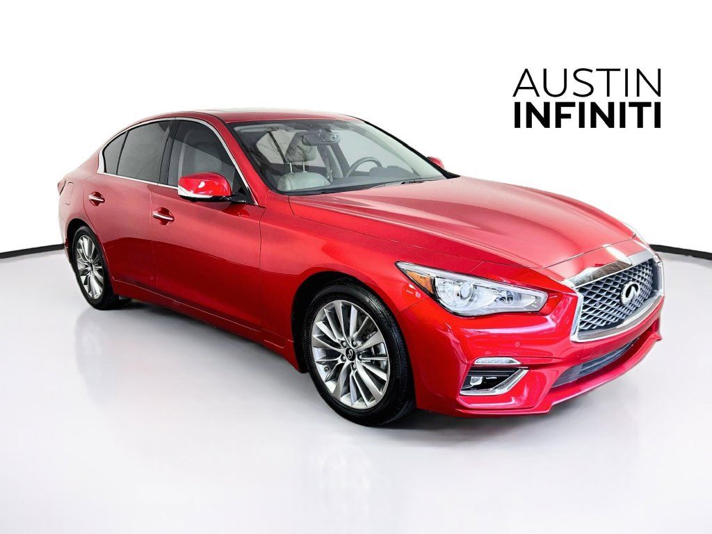 Certified 2023 INFINITI Q50 Luxe w/ Cargo Package RWD image 1