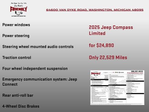 Used 2025 Jeep Compass Limited w/ High Altitude Package AWD/4WD image 8
