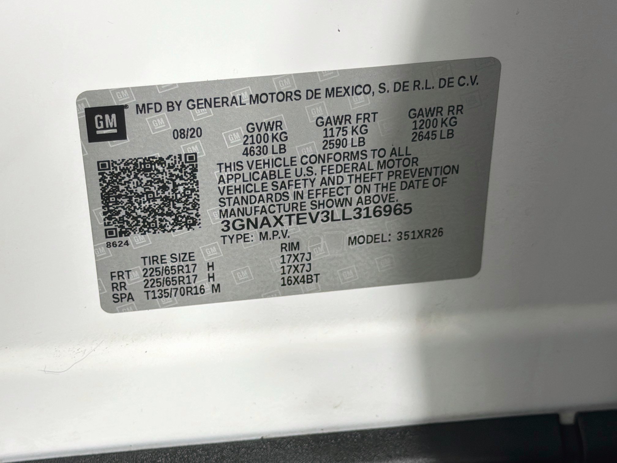 Used 2020 Chevrolet Equinox LT AWD/4WD image 12