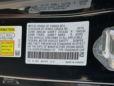 Certified 2024 Honda Civic Sport image 27