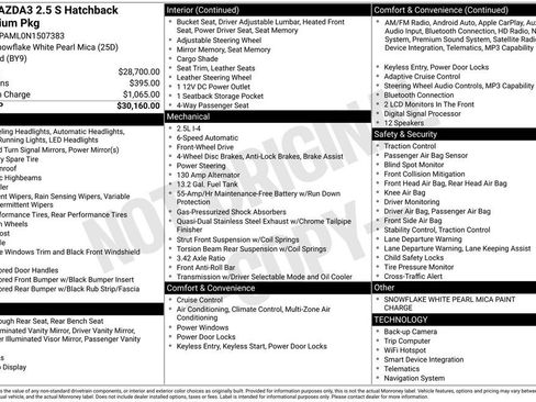 Certified 2022 MAZDA MAZDA3 s FWD image 16