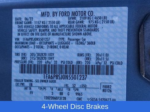 Used 2022 Ford Mustang Shelby GT500 w/ Carbon Fiber Track Pack RWD image 28
