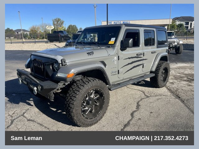 Used 2022 Jeep Wrangler Unlimited Sahara w/ LED Lighting Group AWD/4WD image 1