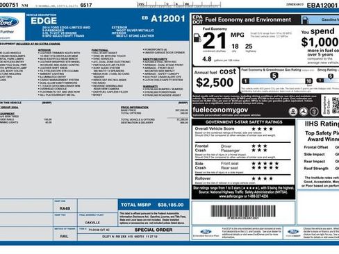 Used 2014 Ford Edge Limited AWD/4WD image 3