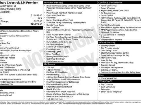 Used 2019 Subaru Crosstrek 2.0i Premium image 31