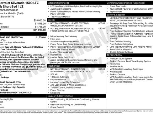 Used 2022 Chevrolet Silverado 1500 LTZ AWD/4WD image 14