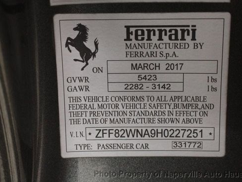 Used 2017 Ferrari GTC4Lusso AWD/4WD image 64
