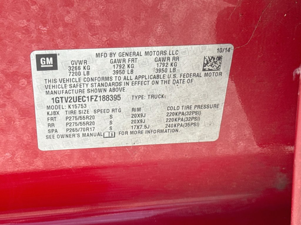 Used 2015 GMC Sierra 1500 SLE w/ SLE Value Package AWD/4WD image 31