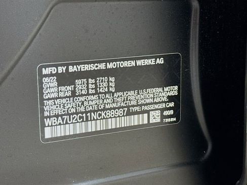 Used 2022 BMW ALPINA B7 xDrive ALPINA B7 xDrive w/ Luxury Rear Seating Package image 35