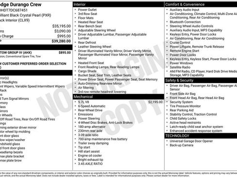 Used 2013 Dodge Durango Crew w/ Trailer Tow Group IV RWD image 6