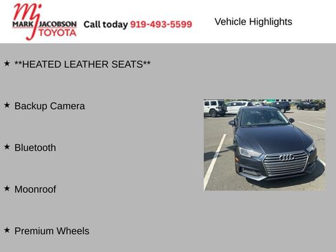 Used 2018 Audi A4 2.0T Ultra Premium w/ 18" Wheel Package FWD image 5