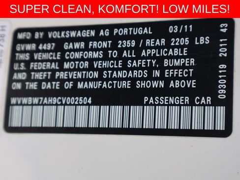 Used 2012 Volkswagen Eos Komfort FWD image 24