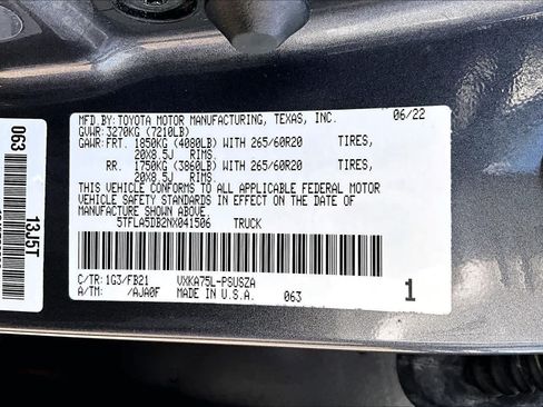 Used 2022 Toyota Tundra SR5 AWD/4WD image 37