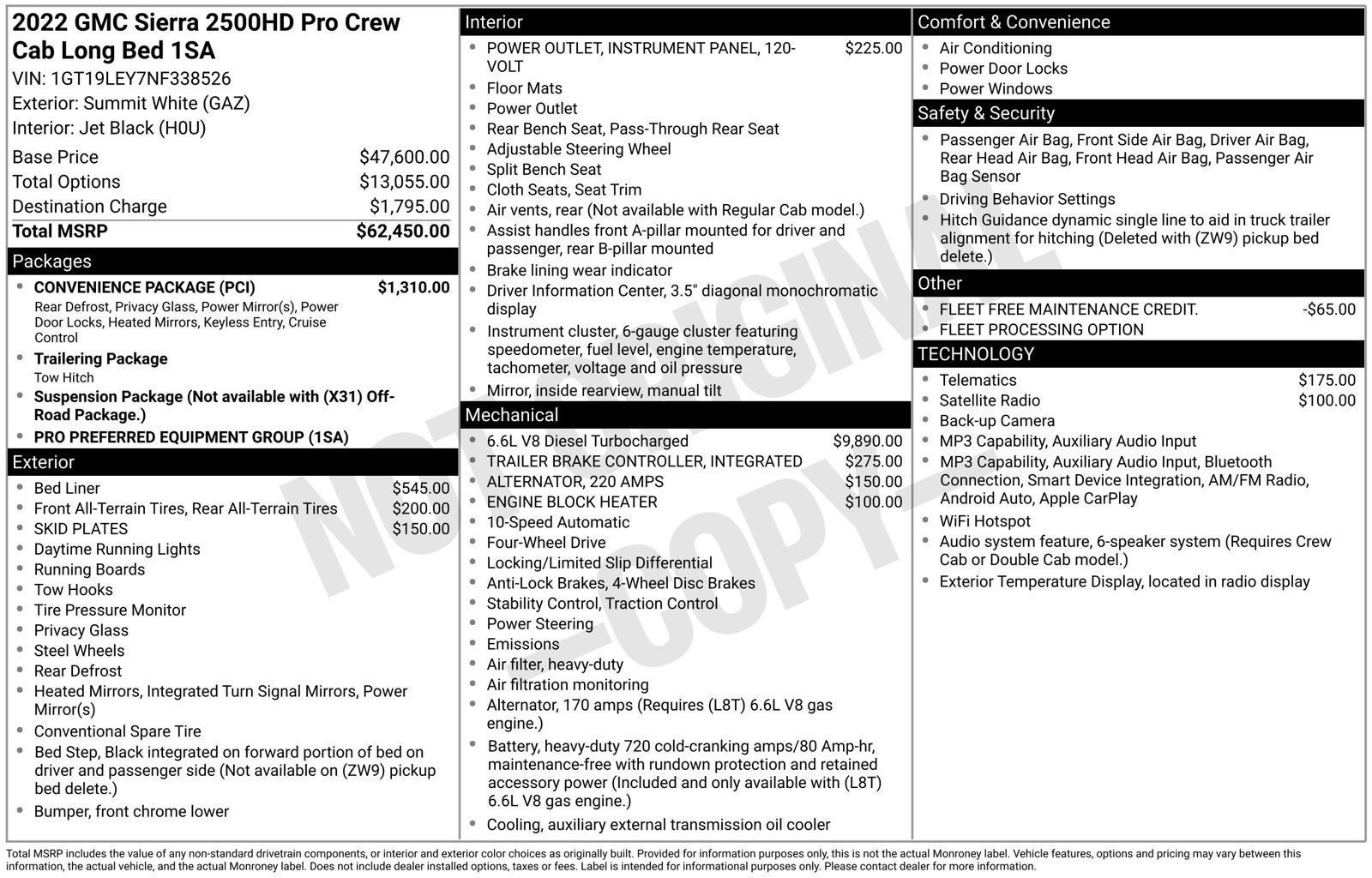 Used 2022 GMC Sierra 2500 Pro w/ Convenience Package AWD/4WD image 8