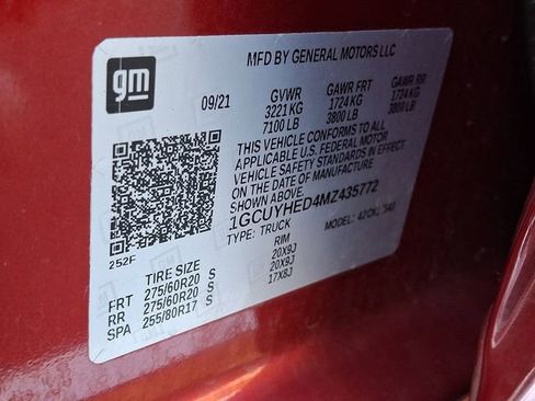 Used 2021 Chevrolet Silverado 1500 High Country AWD/4WD image 27