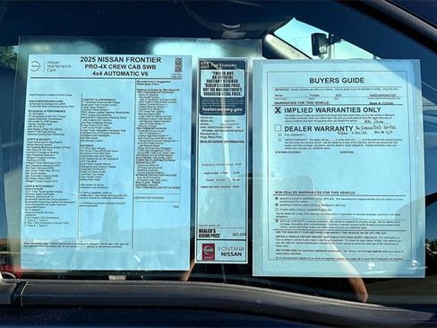 New 2025 Nissan Frontier PRO-4X w/ Pro Premium Package image 14