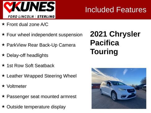Used 2021 Chrysler Pacifica Touring w/ Cold Weather Group image 3