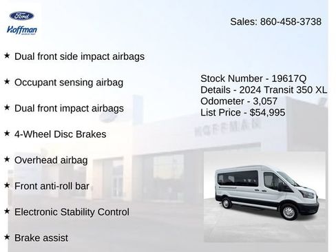 Used 2024 Ford Transit 350 XL AWD/4WD image 15