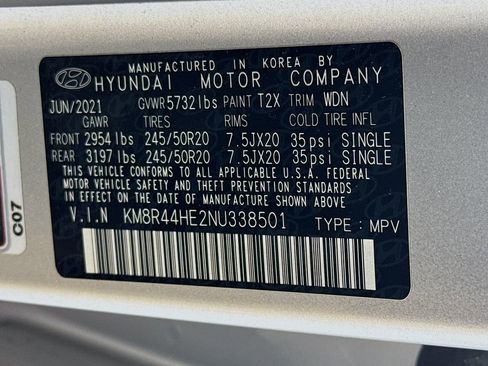 Used 2022 Hyundai Palisade SEL w/ 8P Bench Seat Package FWD image 36