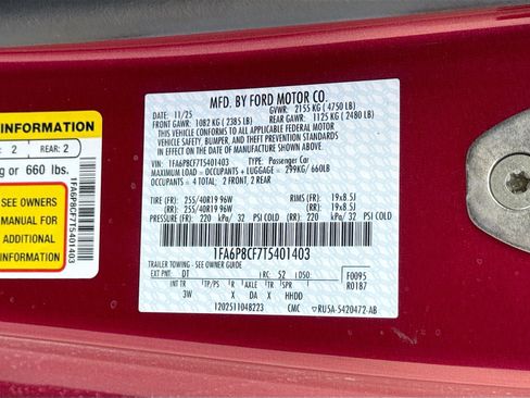 New 2026 Ford Mustang GT Premium w/ Bronze Appearance Package image 36