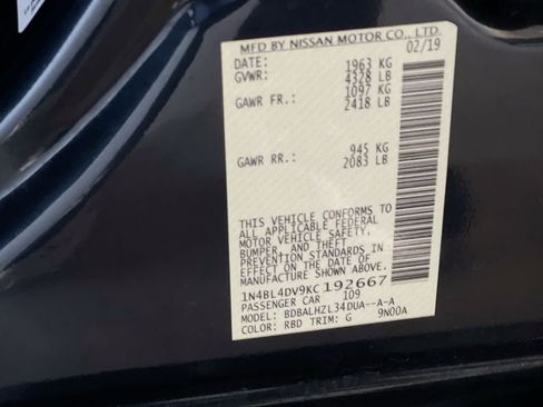 Used 2019 Nissan Altima 2.5 SV FWD image 26