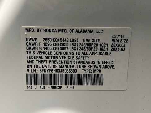 Used 2018 Honda Pilot Elite image 33