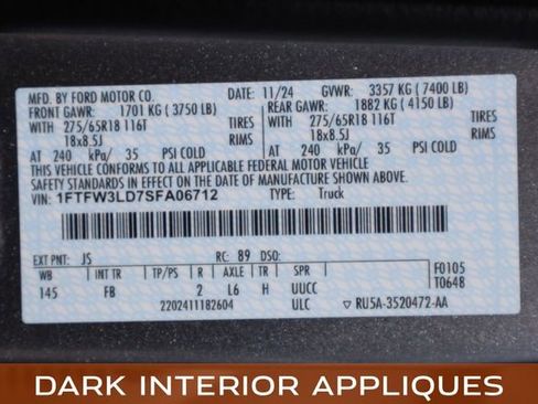 Used 2025 Ford F150 XLT w/ Equipment Group 302A MID image 38