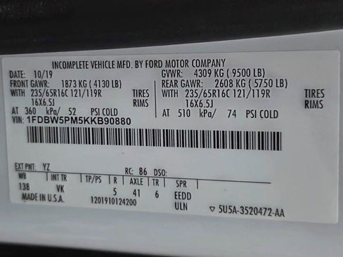 Used 2019 Ford Transit 350 138 w/ Exterior Upgrade Package RWD image 34