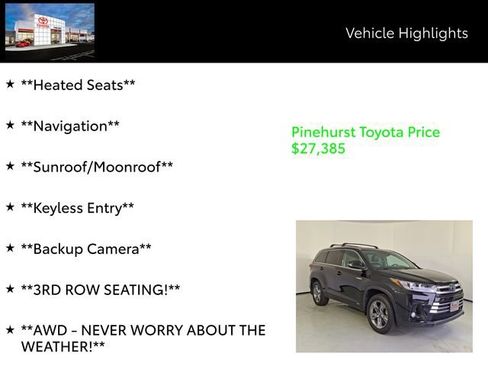Certified 2018 Toyota Highlander Limited Platinum image 13