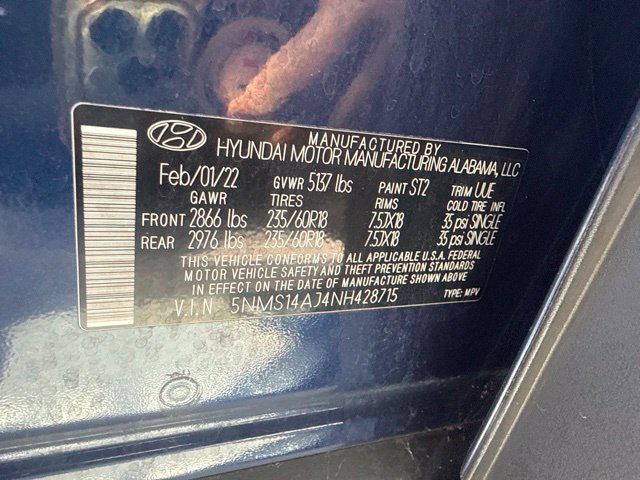 Used 2022 Hyundai Santa Fe SE FWD image 13