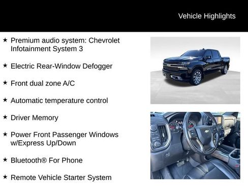 Used 2019 Chevrolet Silverado 1500 High Country AWD/4WD image 15