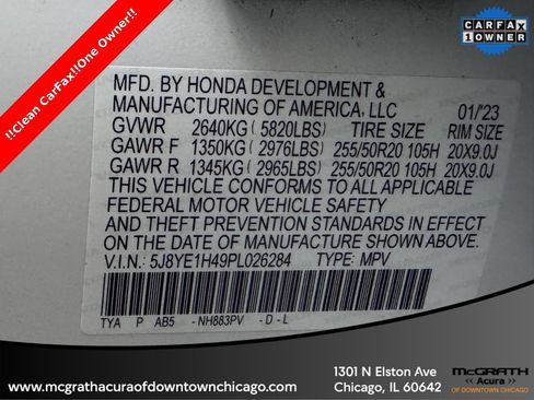 Used 2023 Acura MDX SH-AWD w/ Technology Package image 11