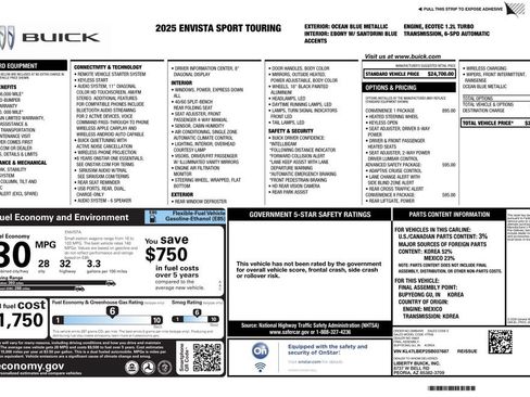 Used 2025 Buick Envista Sport Touring w/ Convenience I Package FWD image 5